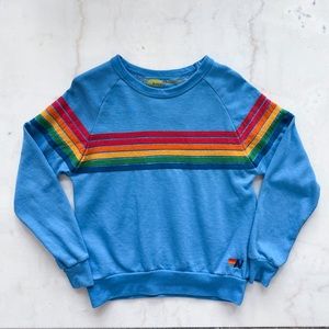 Aviator Nation Blue Crewnevk Sweatshirt UNISEX Size XS